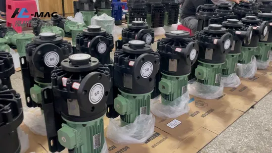 Acid & Alkali Corrosion Resistant PP/ETFE/PVDF Chemical Plastic Magnetic Pump for Hydrochloric Acid Circulation
